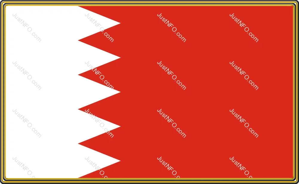 National flag of Bahrain displayed on the Arabic platform