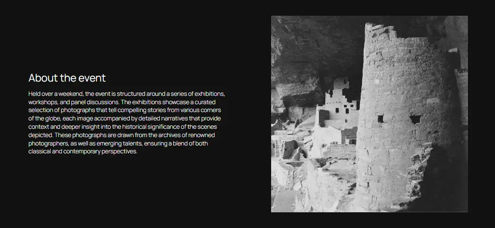 Introductory section of a WordPress informational website homepage